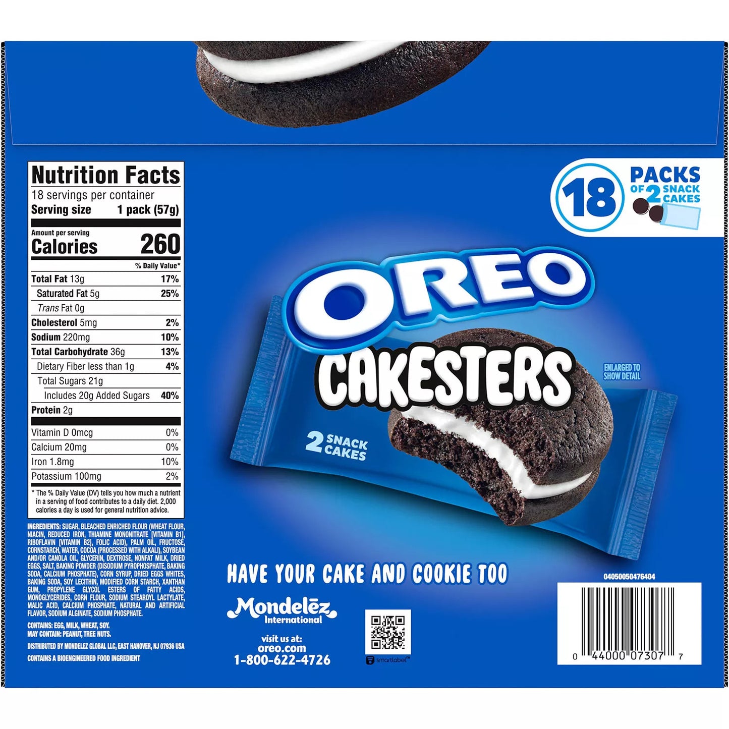 OREO Cakesters Soft Snack Cakes 2.02 oz